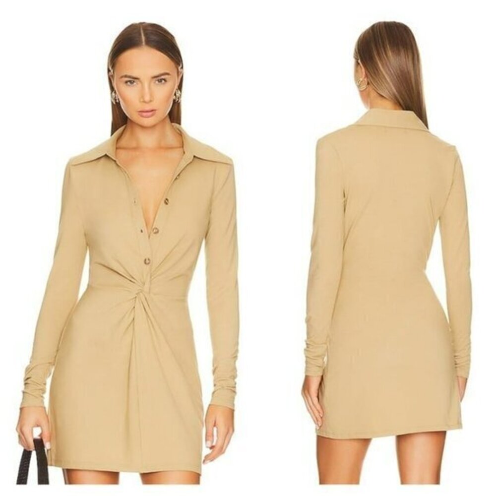 1 L'Academie Anders Mini Dress - Beige